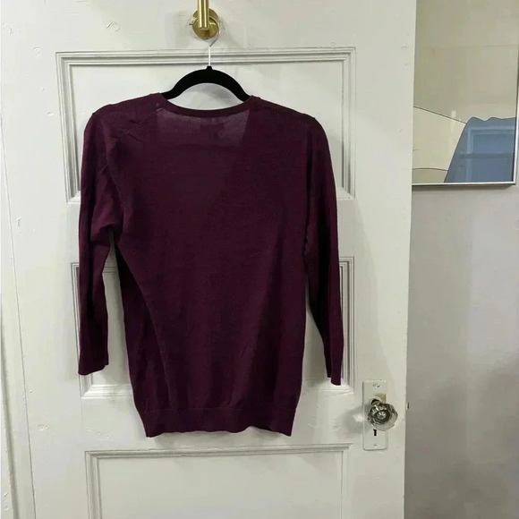Old Navy Button Down Burgundy / Purple Cardigan Sweater Sz XS - Picture 9 of 12